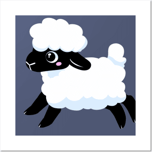 Simple Fluffy Lamb 4 Posters and Art